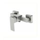 thumbnail image 1 of Grifo de ducha cuadrado de agua fría y caliente, soporte de latón macizo con adaptador ajustable montado en la pared para una instalación suave en varios estilos (baños, hoteles), 1 of 1