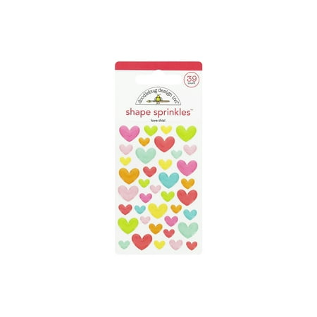 UPC: 0842715072527 | Doodlebug Cute & Crafty Sprinkles Shapes Love This