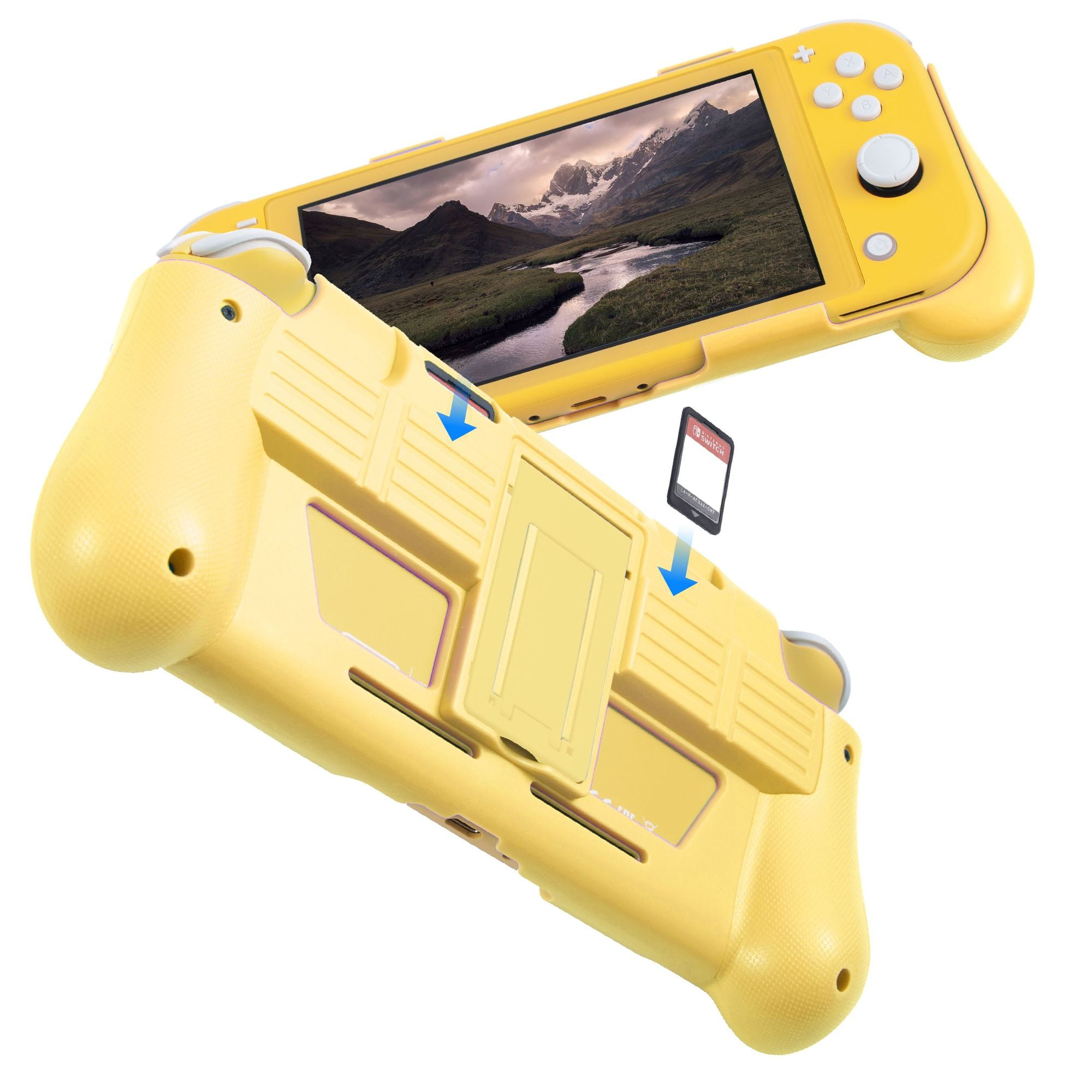 Protective Case for Nintendo Switch Lite 2019, Hard Grip Cover with 2
