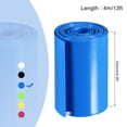 thumbnail image 2 of Unique Bargains Tube Rétractable en PVC Bleu 103mm Plat 4m pour Grand Pack de Batteries, 2 of 5