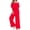 Red, variant on Summer And Spring Women's One Line Shoulder Fashion Temperament Off The Shoulder Jumpsuit