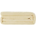 thumbnail image 5 of Chezmoi Collection Heavy Thick Korean Style Faux Mink Blanket Single Ply 9 Lbs, 750GSM Silky Soft Plush Raschel Mink Blanket, 85" x 95" Asia King Size, Solid Beige, 5 of 7