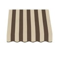 thumbnail image 3 of Awntech 4.38 Ft San Francisco Closed-Sided Fixed Awning Canopy (52.5in x 31in x 24in), Brown/Tan Stripe, 3 of 4