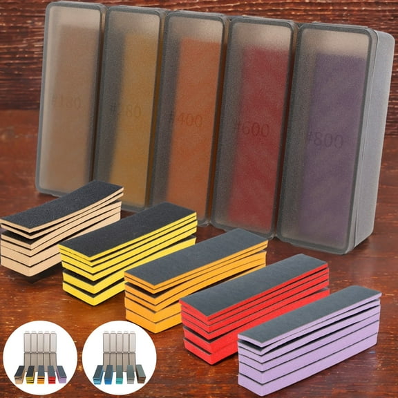 TMWEFUSC 30 Pcs Sanding Sponge with Storage Box Soft Sanding Sponge Set Reliable Sanding Block Sturdy Sandpaper Block Lightweight Hand Sanding Block for Model Making