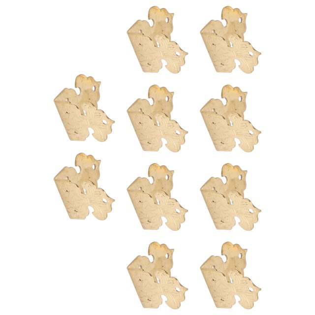 Furniture Corner Protection, Corner Protector Furniture Corner Decoration Furniture Edge Protection With Screw For Wooden Boxes For Cabinets For Jewelry Gift Brass