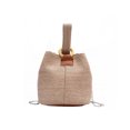thumbnail image 2 of Jusqu'à 65% de Réduction sur Sac à Main Chaîne Tissée Décontractée en Paille Grande Capacité Sac Seau, 2 of 3
