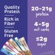 thumbnail image 5 of Chocolate Chip Dough Cookie Protein Bars, 21g Protein, 1g Sugar, 4g Net Carb, Gluten Free, Keto Friendy, 12 Count, 5 of 5