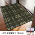 thumbnail image 3 of Brown and Yellow Checkered Pattern Washable Non Slip Indoor Door Mat, Decorative Entry Rug for Entrance, Bedroom, Kitchen, Bathroom, 20"x32", 3 of 6