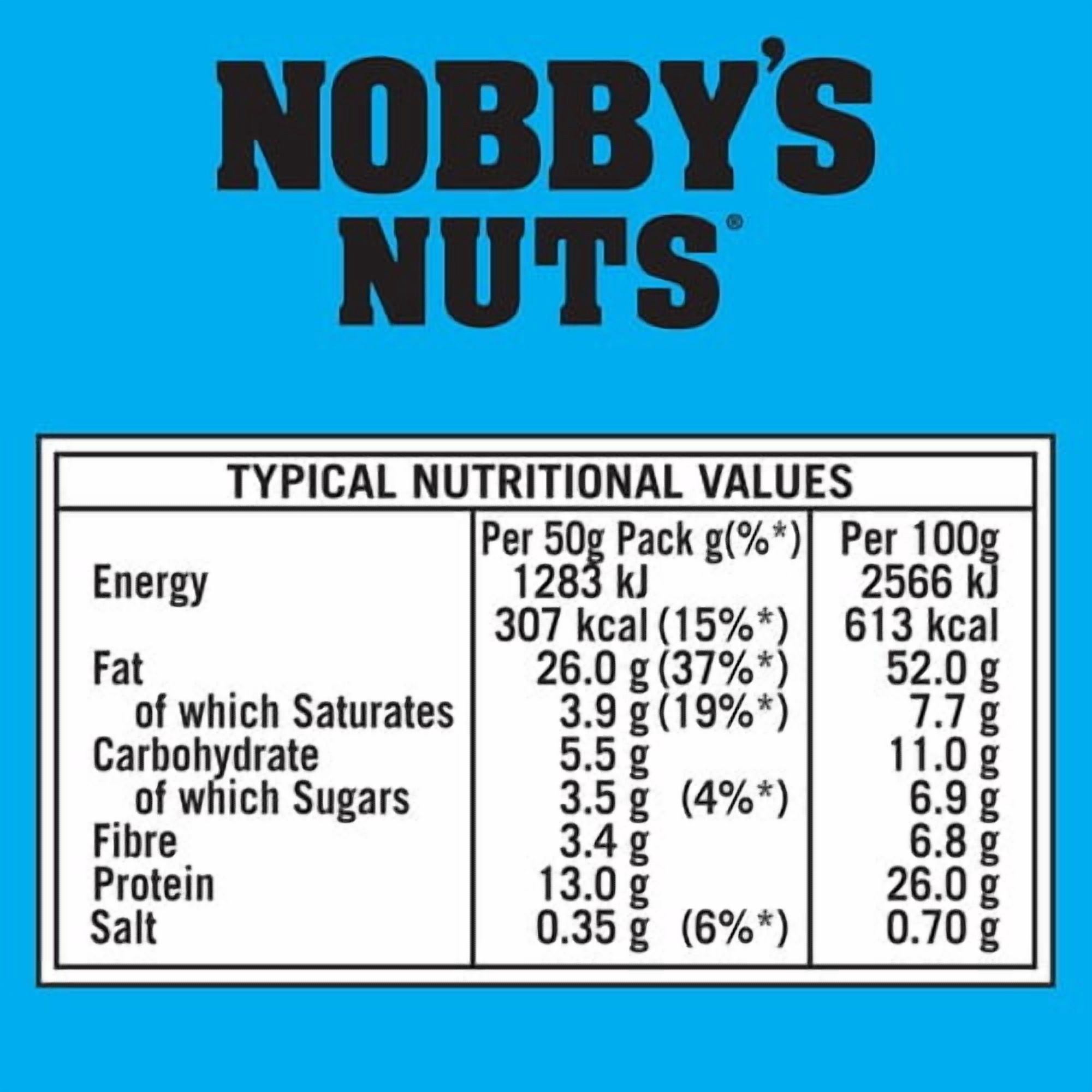 Nobby's Nuts Classic Salted Peanuts 50g, British Import (Pack of 3)