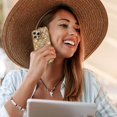 thumbnail image 3 of iPhone 14 Pro Max Case Glitter, Luxurly Plated Glitter Transparent 3D Stars Pattern, Bling Sparkly Clear Phone case, Soft Shockproof Protective Back Cover for Women Girls, Gold, 3 of 7