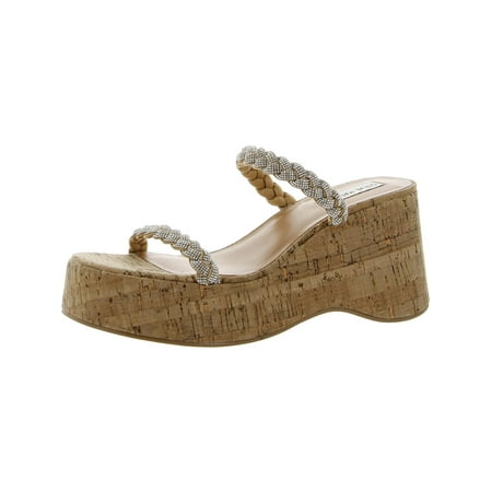 

Steve Madden Womens Danya Rhinestone Braided Platform Sandals