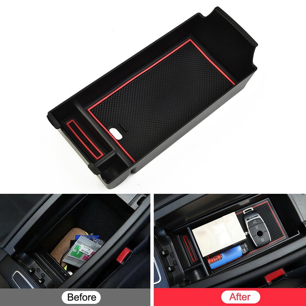 Tekuisi Car Armrest Storage Box for Mercedes-Benz A-Class W177 B-Class W247 X247 CLA-Class C118 H247 Center Armrest Storage Box Tray