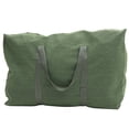 thumbnail image 1 of Bolsa de lona de viaje de gran capacidad, bolsa de lona para equipaje de viaje, bolsa de lona grande, verde oliva, 1 of 8
