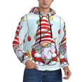 thumbnail image 2 of Cauagu Funny Christmas Gnome for Men's Pullover Hooded Sweatshirt Athletic Casual Hoodie Aautumn Hoodie Sweatshirt for Men Pullover Casual Hooded Sweatshirt-3X-Large, 2 of 7