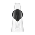 thumbnail image 5 of Beacon 1-Light Wall Sconce Clear Black, 5 of 7