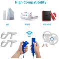 thumbnail image 3 of Télécommande Wii avec Wii Motion Plus à l'Intérieur / Manette Nunchuk Shock Wii / Compatible Nintendo Wii, Wii U (Bleu Foncé), 3 of 5