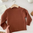 thumbnail image 2 of tarylea Boys Girls Clothes Unisex Ribbed Knitted Sweater Crew Neck Solid Color Long Sleeve Pullover Casual Fall Warm Tops, 2 of 4