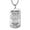 A, variant on HOARBOEG Stainless Steel Military Necklace for Son Personalized Inspirational Gift Graduation Birthday Christmas Present with Lettering Durable Shiny Polished Dog Tag Jewelry 23.62in Chain