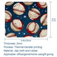 thumbnail image 5 of Baseball Square 8.3x9.8 Inch Non-Slip Rubber Bottom Printed Desk Mat Gaming Mouse Pad Mousepad Suitable for Office and Gaming, 5 of 6