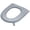 Gray, variant on Toilet Seat Cover Reusable High-Foam EVA Material Washable Wipeable Non-Slip With Lifting Tab For Household Bathroom Use