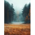thumbnail image 1 of Qisvanset Framed Canvas Wall Art 12x16 Inch Misty Foggy Field Minimalist Nature Office Wall Art, 1 of 5