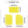 thumbnail image 2 of 3 Pcs Cake Scraper Cake Smoother,Flexible Plastic Multipurpose Kitchen Pastry Cutter Tool,Reusable Washable Dough Scraper Bowl Scraper for Bread Dough Baking Cake Fondant Icing, 2 of 4