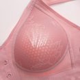 thumbnail image 5 of WCJM Purple Hole Cup Front Buckle Mother Lace Back Shaping Bra Gathered Anti Sagging Non Ring Middle And Old Ladies Bra, 5 of 9