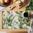 thumbnail image 2 of Spring Flower Placemats Set of 2, Campanula Isophylla Non-Slip Place Mats Washable Table Mats for Kitchen Dining Table Decorations Indoor/Outdoor, 2 of 9