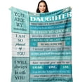 thumbnail image 1 of LHSHID Daughter Gift from Mom Dad Gifts for Daughter from Mothers Father Birthday Gifts for Daughter Daughter Gifts for Graduation Christmas Birthday Valentines Mothers Day Blanket 40"x50", 1 of 7