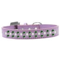 thumbnail image 6 of Dog, Puppy  Pet Fashion Collar, "Pearl and Emerald Green Crystal Rimsets Sprinkles", 6 of 8