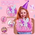 thumbnail image 3 of Kit de maquillaje Beayuck Kids con funda Flying Horse para niños de 3 a 13 años, 3 of 7