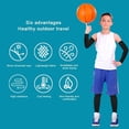 thumbnail image 2 of Kids Leg Sleeves Comfortable and Arm Sleeves Youth Leg Sleeves Arm Wraps, Non-Slip UV Protection Thigh Calf Brace Support for Basketball Running Cycling Sports, 1 Pair, 2 of 6