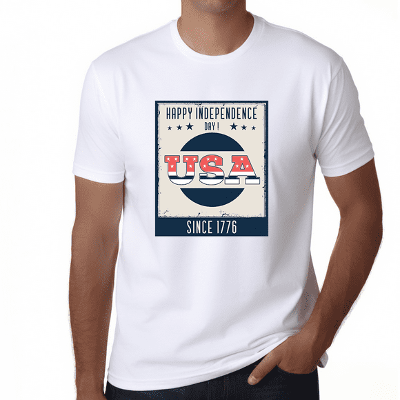 July 4th Shirts for Men Mens 4th of July Shirts Patriotic Made in USA Vintage American Shirts