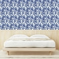 thumbnail image 3 of Ambesonne Leaf Pattern Peel & Stick Wallpaper for Home, Muted Winter Leafy Art, 13"x36", Dark Ceil Blue White, 3 of 5