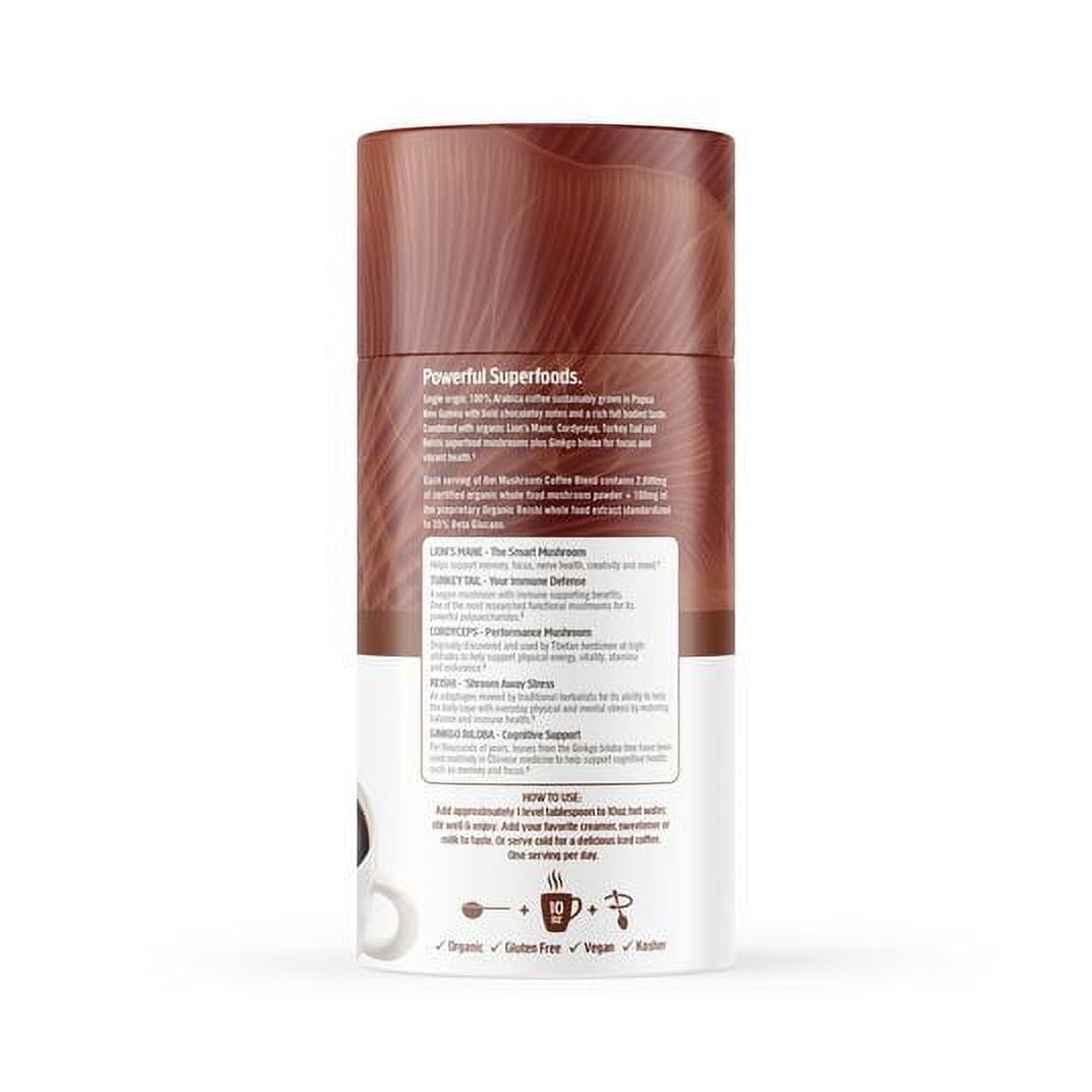 OM Mushroom Superfood Mushroom Coffee Blend, Organic - 6 x 6.24 oz