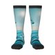 thumbnail image 1 of Fotbe Turquoise Ocean Reflection Calcetas Divertidas Estampadas para Hombre y Mujer, Calcetas de Algodón hasta la Rodilla para Caminar, Correr, Enfermería y Embarazo, 1 of 6