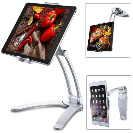 Kitchen Tablet iPad Stand Adjustable Holder Wall Mount for iPad Pro, Surface Pro, iPad