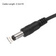 thumbnail image 2 of Cable de alimentación USB a CC 3A 5V, adaptador de conector de carga de clavija de 4mm x 1.7mm para ventilador y cámara (1ft, negro), 2 of 6