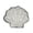 Gray, variant on Seashells Bathroom Rug, Ocean Decor Shell Bath Mat Gifts, Cute Seashell Shaped Bath Rugs for Sea Room Decor, Machine Washable & Non-Slip Bath Mat, 16x16 Inch