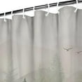thumbnail image 4 of Shower Curtain Misty Forest Shower Curtains for Bathroom Mountain Nature Tree Shower Curtain Set Water Repellent Shower Curtain for Bathtubs Hotel, 84x72 inch, Black, 4 of 4