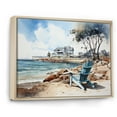 thumbnail image 2 of Designart "Reflective Moments at the Harbor Port XIII" Nautical & Beach Floater Framed Canvas Print, 2 of 7