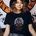 thumbnail image 4 of Catula’s Castle Vampire Cat Shirt for Adults, Spooky Funny Halloween Tee, Natural, Size M, 4 of 6