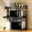 Black, variant on Microwave Oven Rack, Expandable 3-Tier Twist-Lock Carbon Steel Kitchen Countertop Storage Rack with 4 Hooks, Detachable Height Adjustable Microwave Stand,White