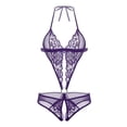 thumbnail image 4 of BOOMILK Crotchless Bodysuits for Women Woman Mesh Three PointBuckle Jumpsuit Underwear Underwear, 4 of 4