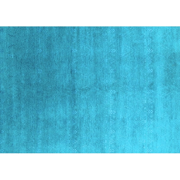 Ahgly Company Indoor Rectangle Oriental Light Blue Industrial Area Rugs, 4' x 6'