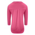 thumbnail image 4 of Adeawade Womens Tops 3/4 Sleeve Zippered Round Neck Solid Color Simple Style Tee Clothes M Rd2, 4 of 5