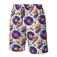 thumbnail image 4 of Balery record rock Skull star Traje de Baño Estilo Hawaiano para Hombre, Shorts de Secado Rápido con Bolsillos-Medium, 4 of 6