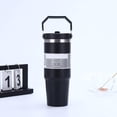 thumbnail image 1 of Tasse Isolée en Acier Inoxydable (Noir), 840ml, 1 of 3