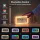 thumbnail image 2 of Digital Alarm Clock with 2 Alarms, LED Digital Mirror Clock with 8 Light Modes, Snooze, Sleep Aid, TimerWhite, 2 of 4