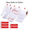 thumbnail image 3 of Jewelry Label Price Tag Thermal Printing Sticker Paper Self-Adhesive Waterproof Oil-Proof Tear Resistant Label Tape for DP23 Series Thermal Printer Label Maker Machine, 1 Roll 30x25mm+45mm 100 Sheets, 3 of 8